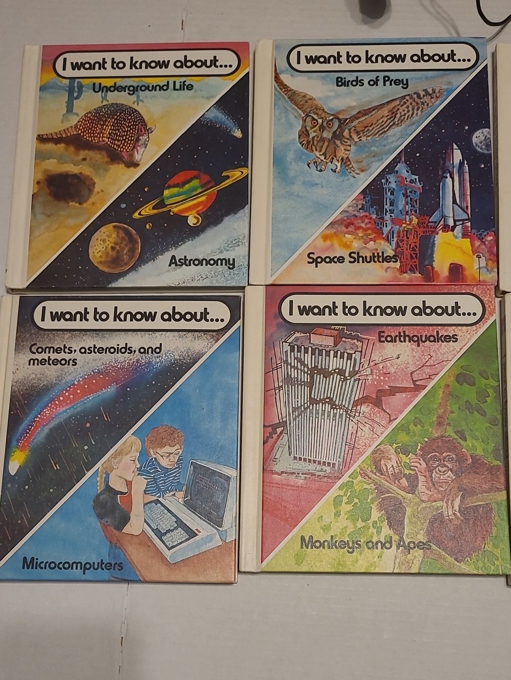 I Want to Know About... Kids Educational Book Set -Vintage 80's Set Of 7.